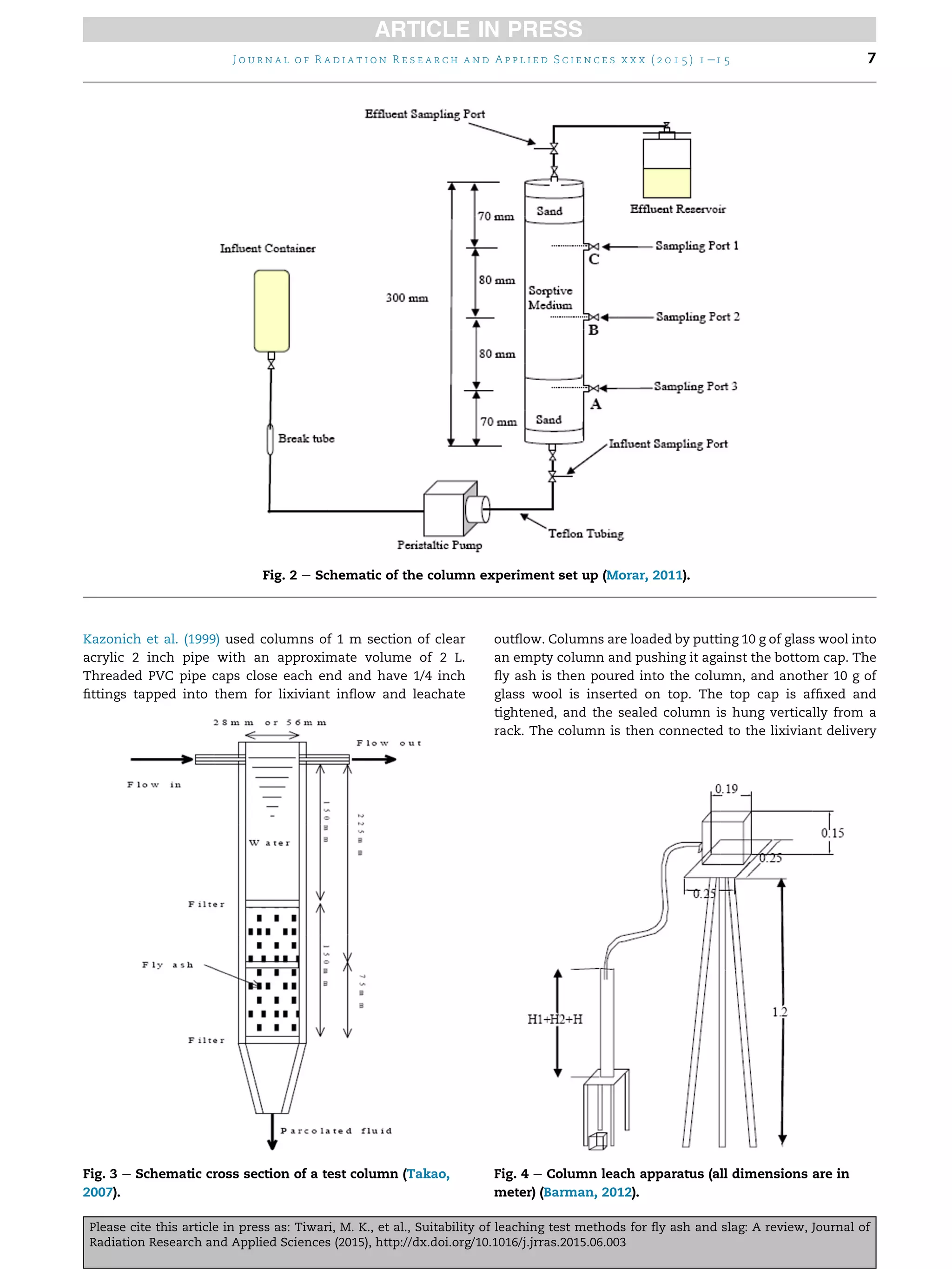 Suitability of leaching test methods for fly ash and slag a review | PDF