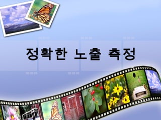 정확한 노출 측정
 