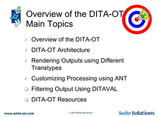 Overview of the DITA Open Toolkit | PPTX