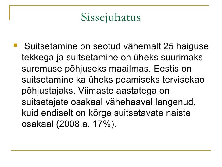 Suitsetamine ja rasedus