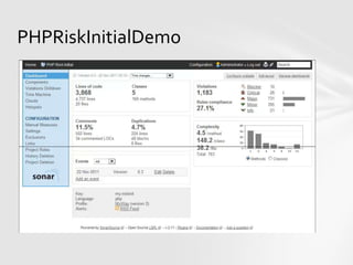 PHPRiskInitialDemo
 