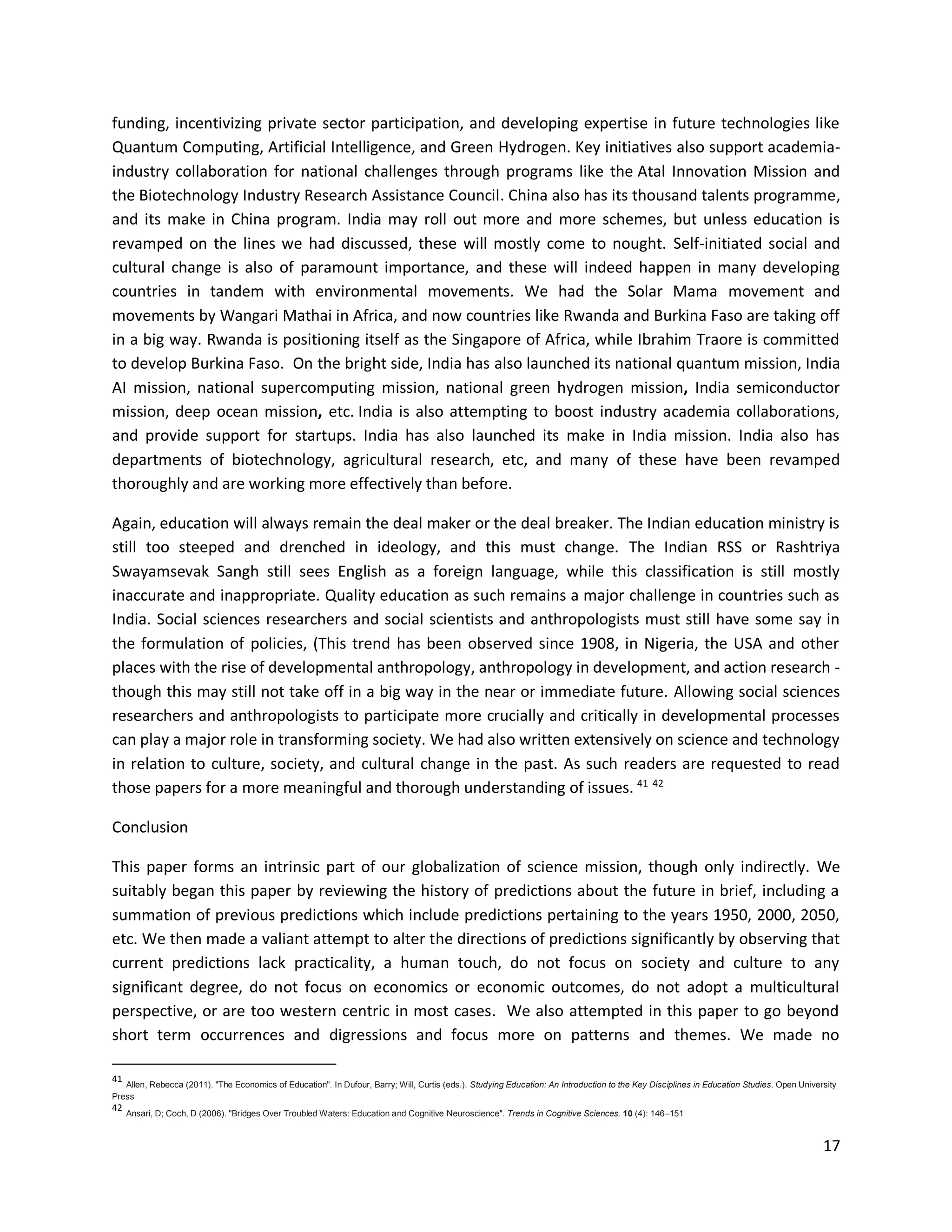 Sujay Rao Mandavilli How the world will change by 2050 FINAL FINAL