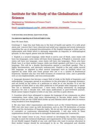 Amsit Writing Example Sujay Rao Mandavilli Letter to Amit Shah.docx