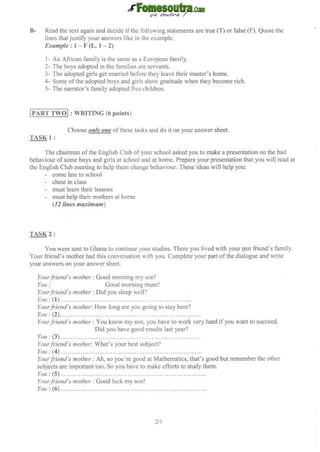 Sujet anglais bepc_zone_3_2012