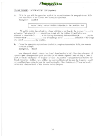 Sujet anglais bepc_zone_3_2012