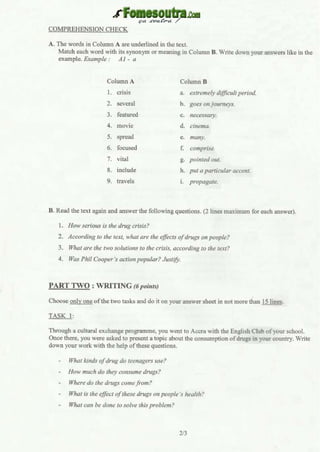 Sujet anglais zone_1_2010