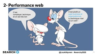 @LoukilAymen #searchy2020
2- Performance web
13
C’est plutôt un
sujet business et
organisationnel.
La technique n’est
qu’u...