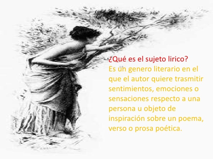 Sujeto lirico