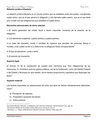 Sujetos pasivos de la obligacion tributaria | PDF