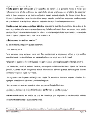 Sujetos pasivos de la obligacion tributaria | PDF