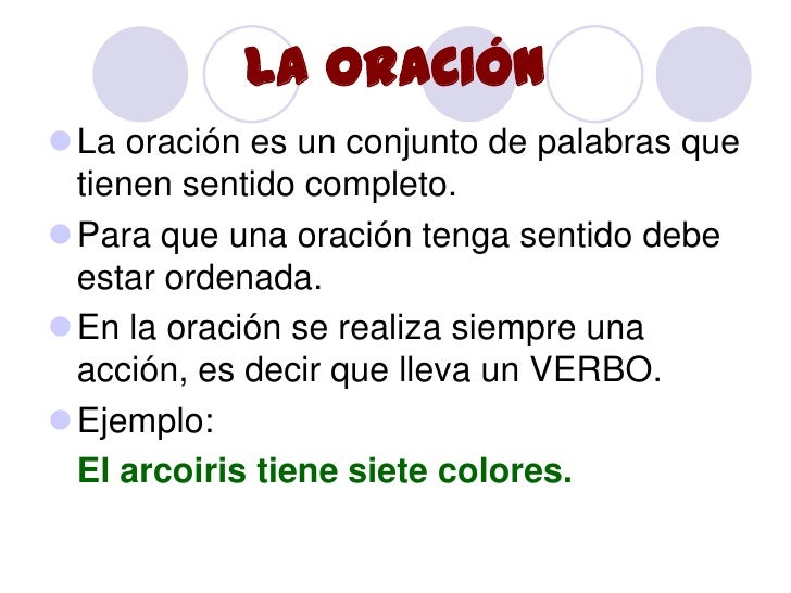 Partes de la oracion para niños de primaria - Imagui