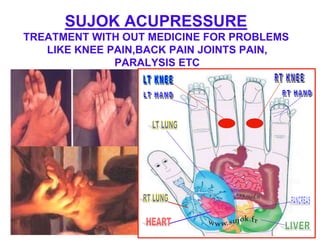 65
• SU JOK ACUPRESSURE THERAPY
• SU MEANS ….. PRESSURE IN HANDS
• JOK MEANS …. PRESSURE IN FOOTS
 