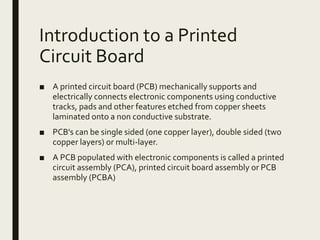PPT ON PCB DESIGN INTERNSHIP | PPTX