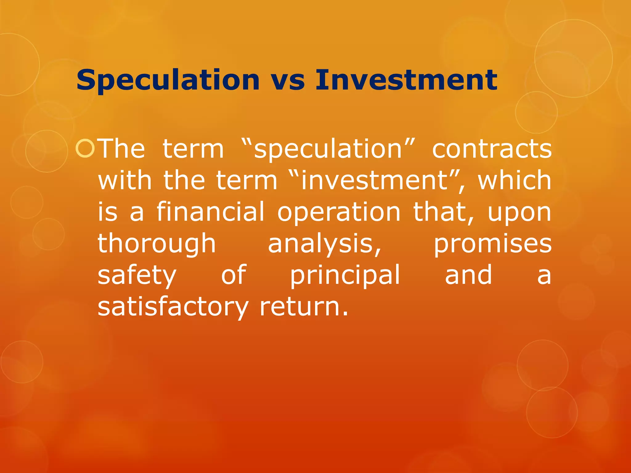 SPECULATION,TYPES OF SPECULATOR,FUNCTIONS & THEIR ROLE IN STOCK MARKET ...