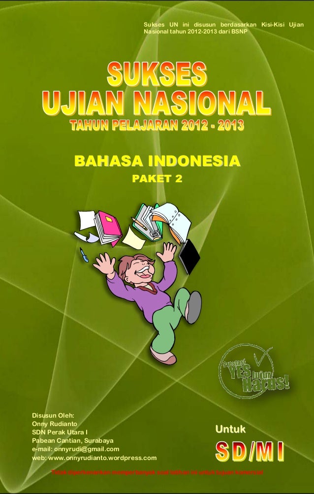 Sukses Ujian Nasional Bahasa Indonesia Sd Paket 2 2013