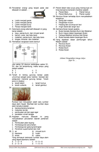 Sukses un ipa 2011 2012 paket 1