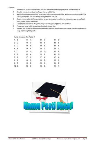 Sukses un ipa 2011 2012 paket 1
