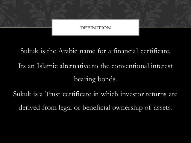 What Is Sukuk Sukuk Strcuture