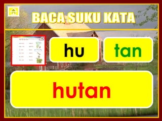 hu tan hutan BACA SUKU KATA 