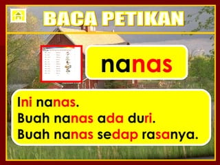 na nas I ni  na nas . Buah na nas  a da  du ri . Buah na nas  se dap  ra sa nya. BACA PETIKAN 