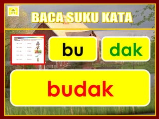 bu dak budak BACA SUKU KATA 