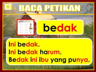 be dak I ni  be dak . I ni  be dak  ha rum . Be dak  i ni  i bu  yang pu nya . BACA PETIKAN 