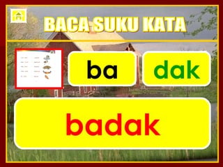 ba dak badak BACA SUKU KATA 