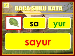 sa      yur

sayur
 