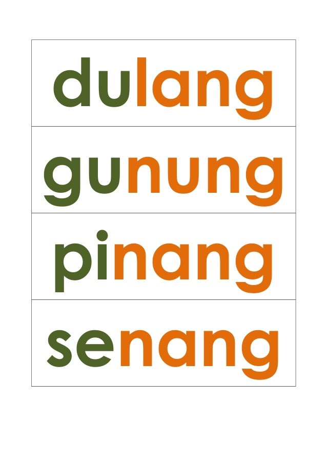 Suku Kata Tertutup Ng