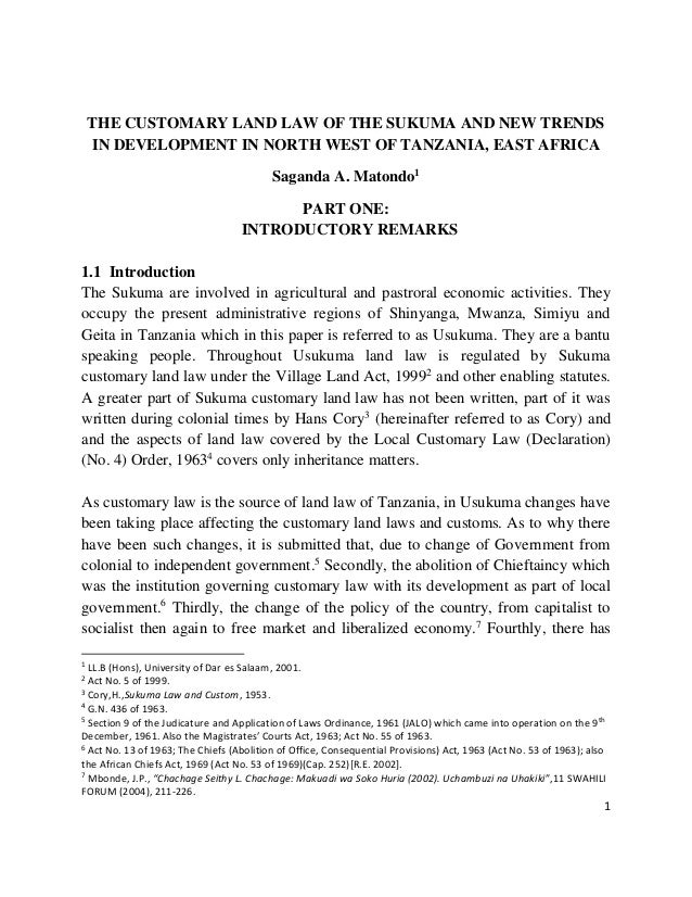 Law custom essay