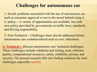 Data Privacy and Security in Autonomous Vehicles | PPTX