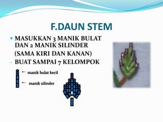 Sulaman Riben Sulaman manik & riben | PPT