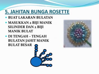 Sulaman Riben Sulaman manik & riben | PPT