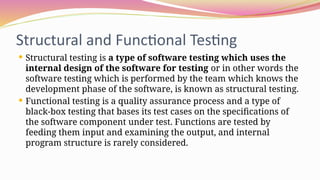 Structured Test white box and black box testing in software engineering | PPTX