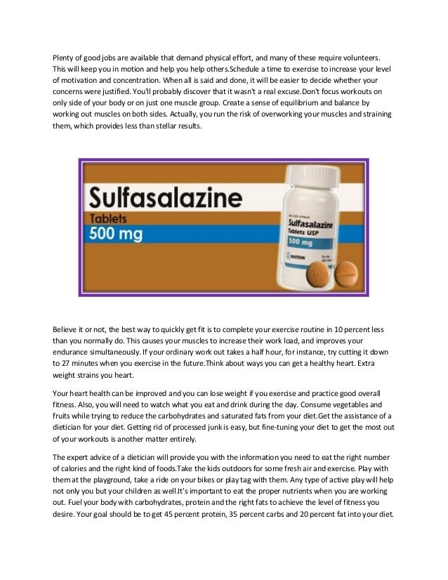 does sulfasalazine make you lose weight