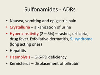Sulfonamides and cotrimoxazole - drdhriti | PPTX