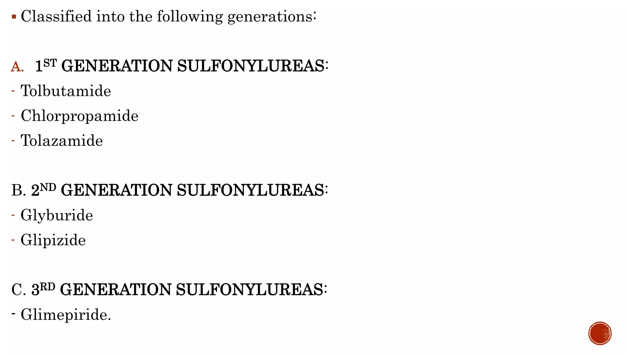 Sulfonylureas for Diabetes: A deep insight | PPTX