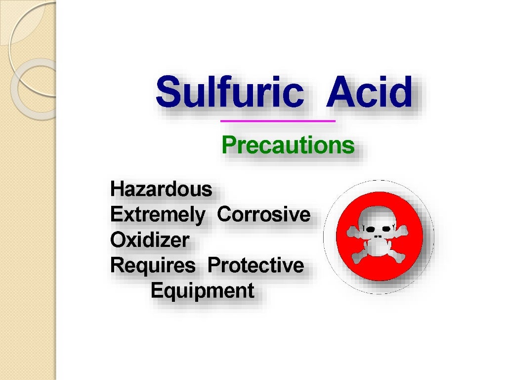 Sulfuric acid safety