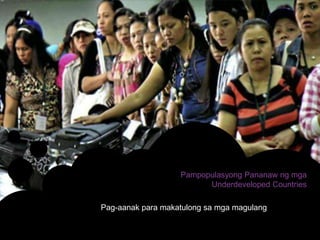 Suliraning pampopulasyon at pangkalusugan -report -4th grading -3rd year