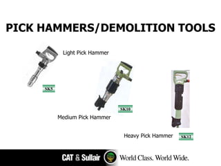 PICK HAMMERS /DEMOLITION TOOLS Light Pick Hammer Heavy Pick Hammer SK5 SK10 SK12 Medium Pick Hammer 