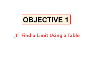 OBJECTIVE 1