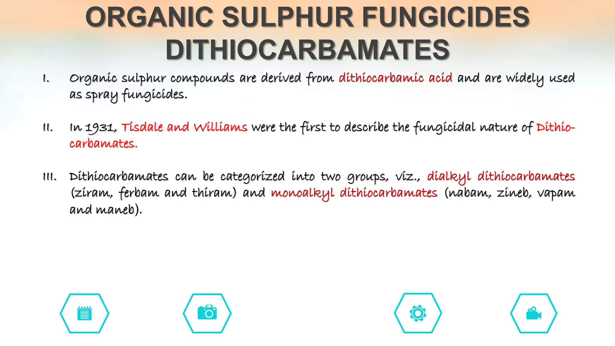 Sulphur and copper fungicides PPT