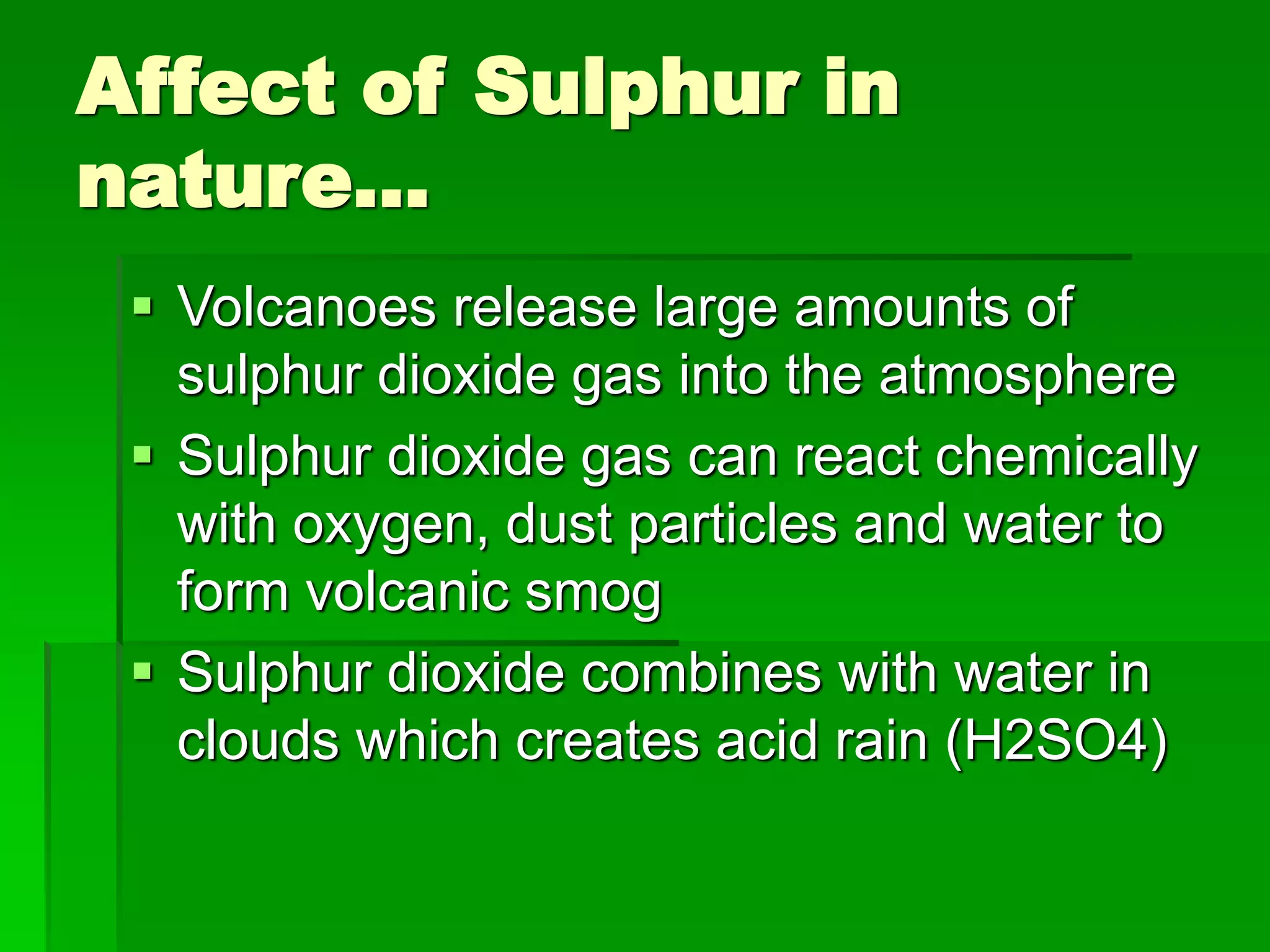 Sulphur cycle PPT