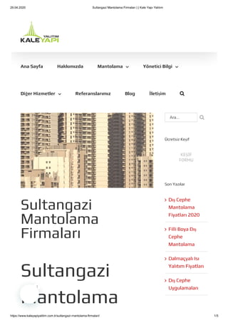 Sultangazi mantolama-firmalari