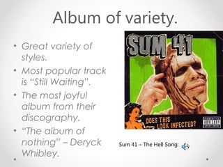 Sum 41 Albums, Songs - Discography - Album of The Year