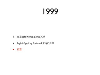 1999

•
•   English Speaking Society (E.S.S.)

•
 