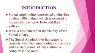 Sumal Amphibolites Ppt
