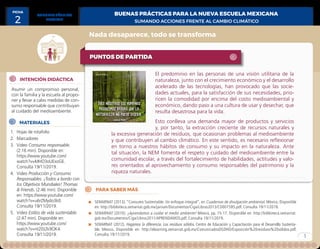 1
FICHA
2 SUMANDO ACCIONES FRENTE AL CAMBIO CLIMÁTICO
BUENAS PRÁCTICAS PARA LA NUEVA ESCUELA MEXICANACONSEJO TÉCNICO
ESCOL...