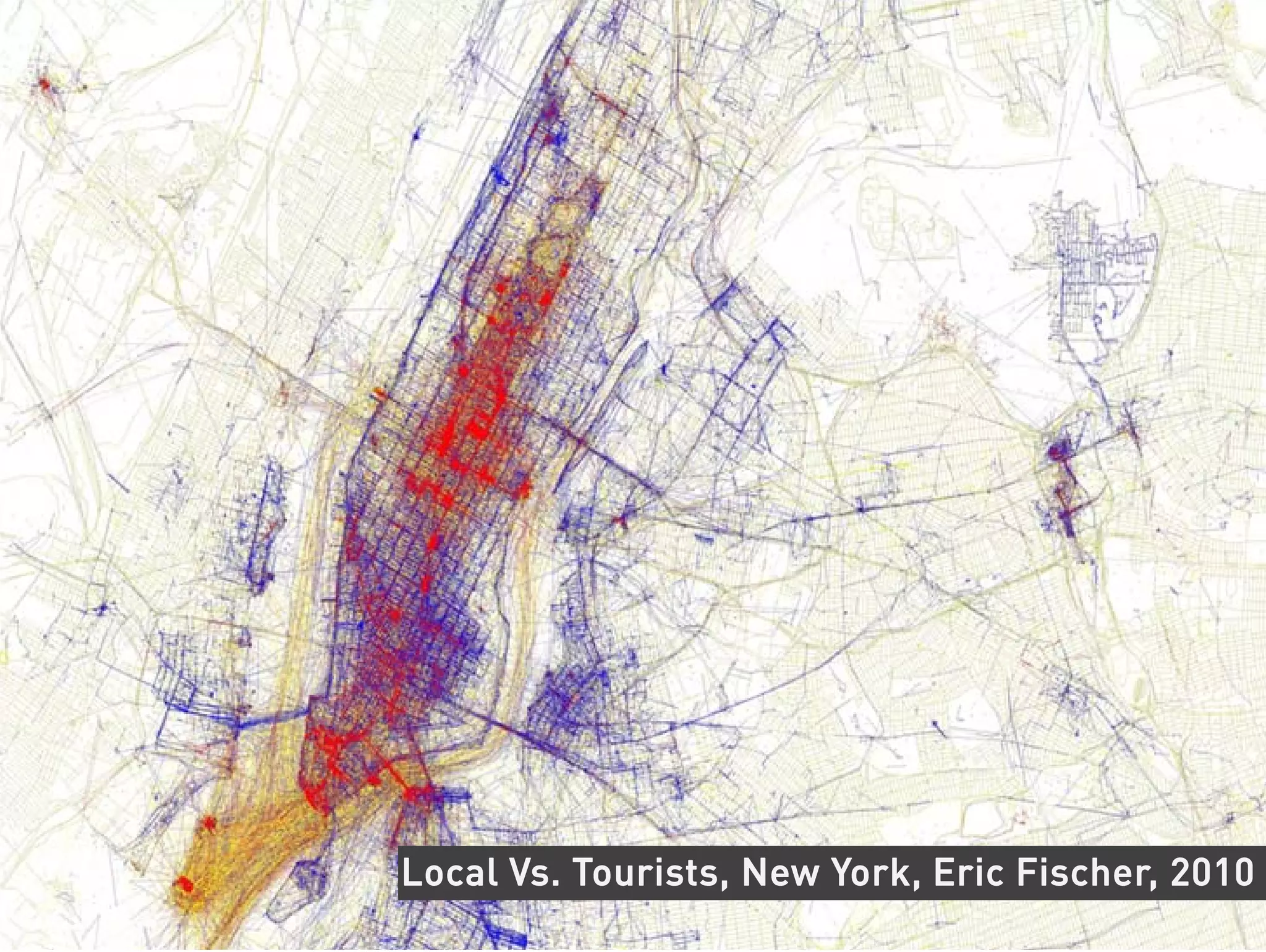 Local Vs. Tourists, New York, Eric Fischer, 2010
 