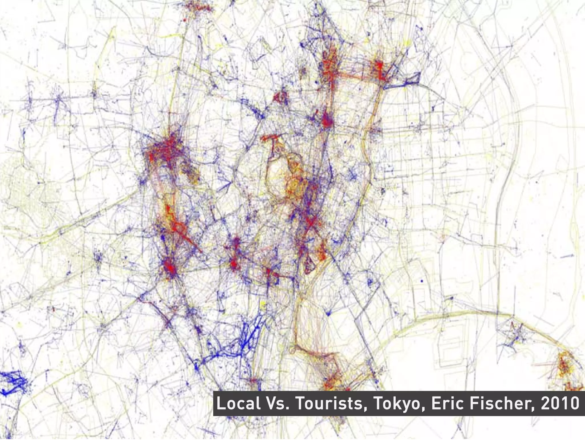 Local Vs. Tourists, Tokyo, Eric Fischer, 2010
 